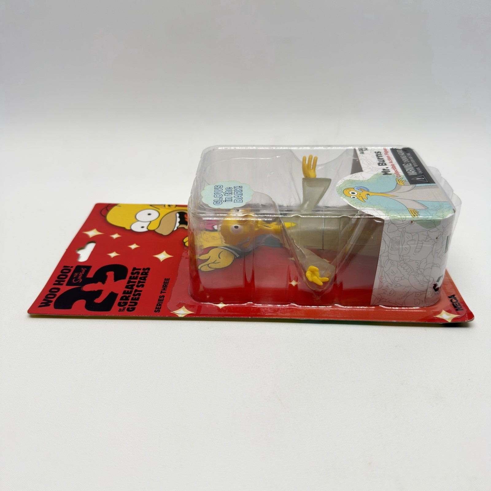 NECA Simpsons Mr Burns Glow In The Dark Figure 25th Anniversary 2014 Rare New